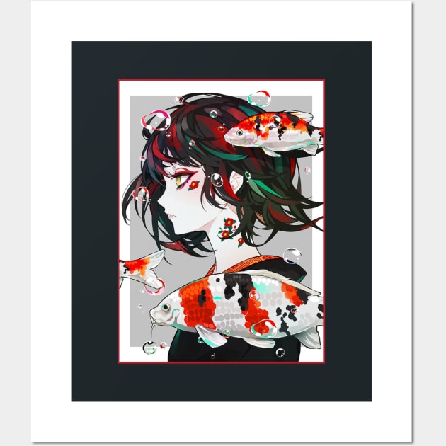 Anime Girl Japanese Aesthetic anime Otaku Gift Wall Art by YANISOVE